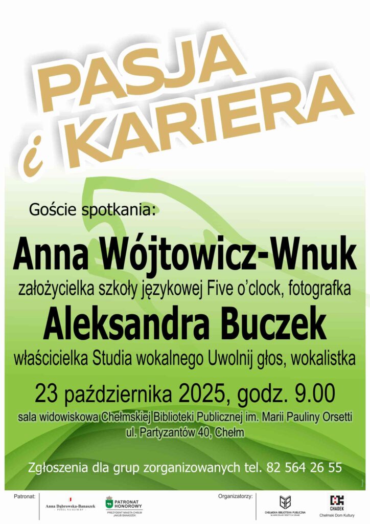 Spotkanie z Aleksandrą Buczek i Anną Wójtowicz-Wnuk