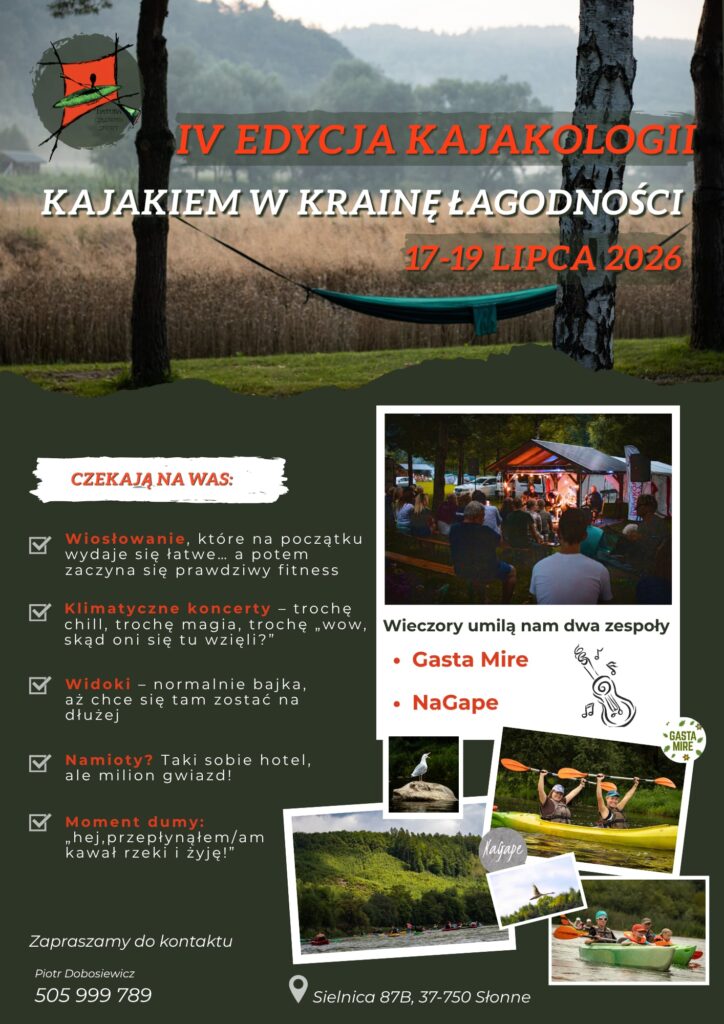 IV Edycja Kajakologii – Kajakiem w Krainę Łagodności
