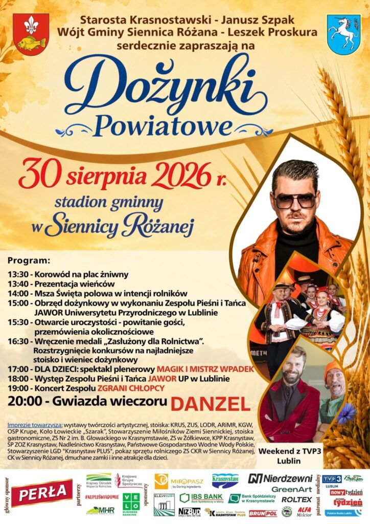 Dożynki Powiatowe 2026 w Siennicy Różanej